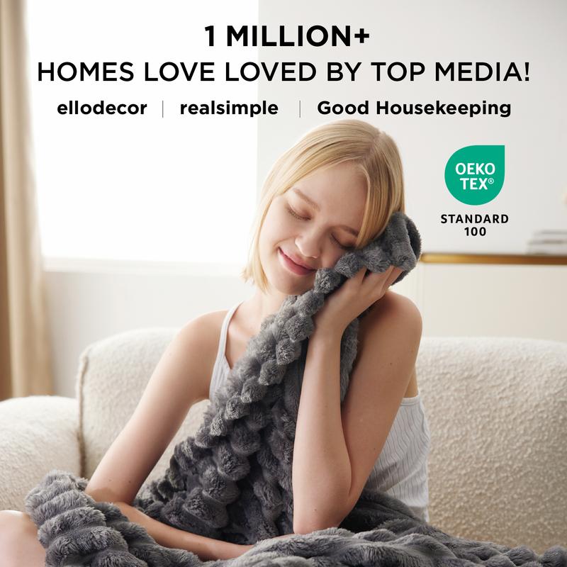 GentleSoft Ribbed Plush Blanket — Ultra-Soft Cozy Throw