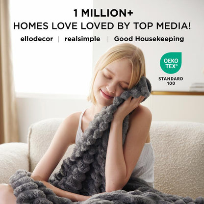 GentleSoft Ribbed Plush Blanket — Ultra-Soft Cozy Throw