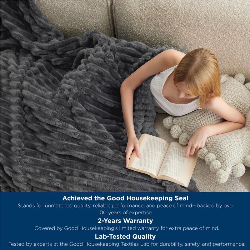 GentleSoft Ribbed Plush Blanket — Ultra-Soft Cozy Throw